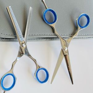 6” Professional Hair Cutting Barber Thinning Razor Scissors Set/Kit